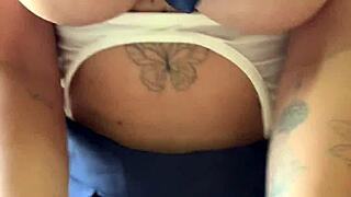 Fucking Huge Tits Goth Girl After Class! Homemade Passionate Couple Sex in Classroom