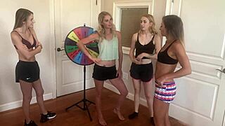 i'm loving this 4 girl stripping wedgie wheel on patreon