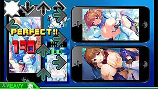 ddr extreme dances with my busty hentai summer love thrill me