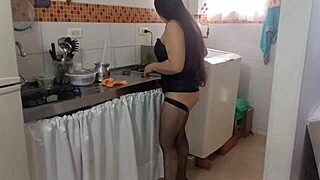 Bar Pickup Now Paid Maid In Sheer Stockings High Heels Loves Being Groped