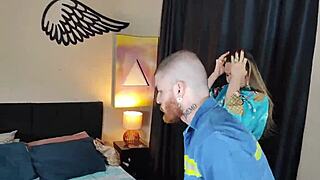 Cleo Cadillac, gonna squirt on electrician's monster cock after pussy payment?