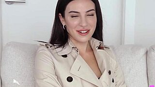 petite milf xris kovtos teases lingerie strip exposing bubble butt and small tits