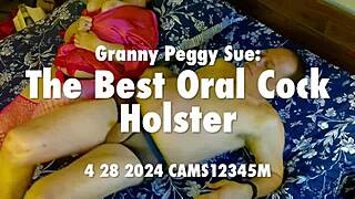 Granny Peggy Sue masters deep oral skills with mature passion