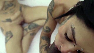 Two Inked Babes Bareback BBC and Swap Cum Load