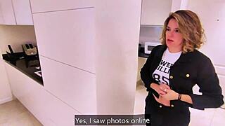 Real estate agent begs for creampie inside to cover her advance payment riding cowgirl