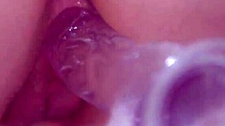 oh god, watch my natural tits bounce on this dildo closeup?