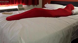 Freyja devours poltergeist in bound redhead frenzy!