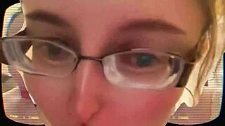 tired woman yawns deeply showing huge tongue and saliva