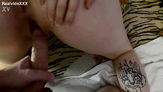 Marital fuck she recorded when hubby cums between her legs