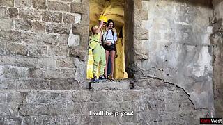 gangbang in abandoned house with realtor