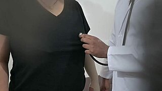 Sexy indian housewife gets boobs checked by doctor