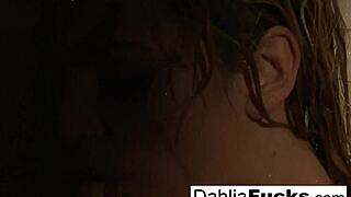 Sexy dahlias naughty shower fun begins