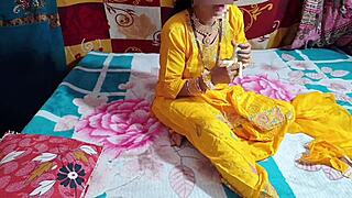 Indian Bridal Bhabhi Blowjob And Fucking