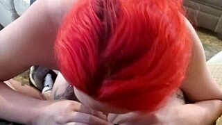 mtf redhead and daddy swap deepthroat then raw anal