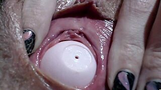 close up object insertion fetish video