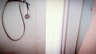wanton stepmom takes rough anal in bathroom with creampie