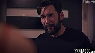 Mature man fucks gorgeous escort while wife rests