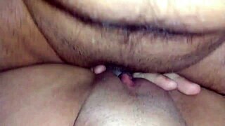 My cuckold rims my ass while i fuck friend