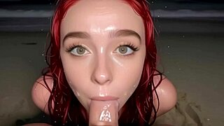 American Girls Ai Generated Blowbang On Beach
