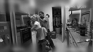 cleaning lady caught on camera