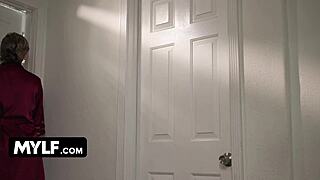 Adira allure loses control riding new roommate cock
