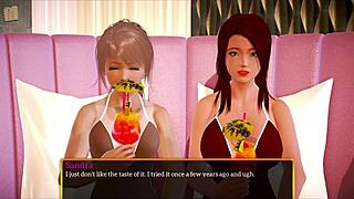 My new family adventure with redhead teen in homemade game