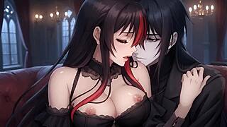 demure gothic girl with rock star part 2 hentai