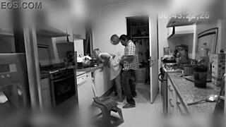 cleaning lady caught on camera