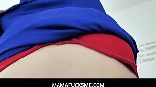 Mamafucksme shaving my stepmoms pussy and turned into fucking