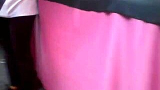 curvy milf in tight jeans walks down street