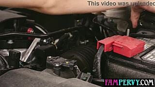 stepson relieves pressure on his milf stepmom