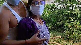 Indian neighbor bhabhi desi style moment