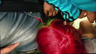 hot latina sucks cock on public metro in mexico