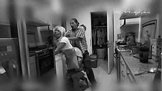 cleaning lady caught on camera