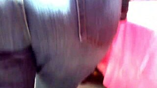 curvy milf in tight jeans walks down street