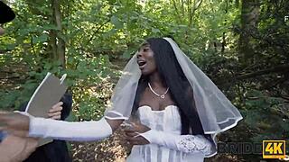 Beautiful Bride Has Cold Feet On Her Wedding Day