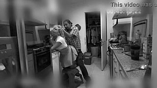 cleaning lady caught on camera