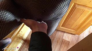 Horny young slut cheats sucking cock then riding neighbor