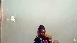 Hot Whore Play With Pussy And Vibrator On Chair In Purple High Heels