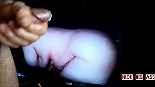 Secret habit with big cock while wife away