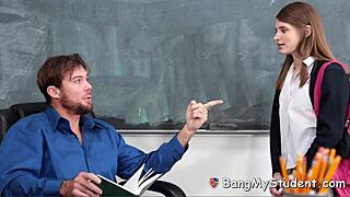 Alice march fucks her teacher for better grades