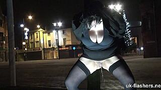 Chubby british amateur rubbing in all the wrong places