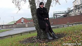 Chubby british amateur rubbing in all the wrong places