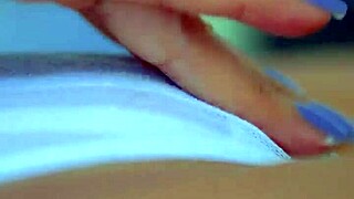 Desi beauty rubs her pink pussy to creamy climax