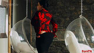 korina kova showing off her assets in this scene