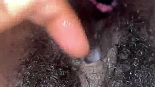 My Hairy Pretty Pussy Cumming