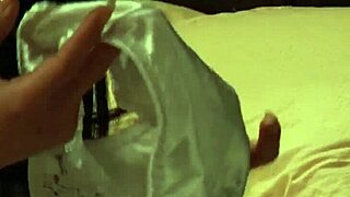 Sensual lesbian madame masturbates in hot lingerie