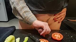 extreme toy play and torment in kitchen for full session