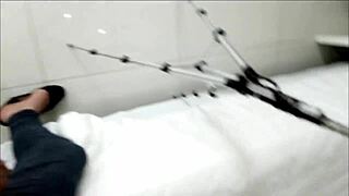 Anal sex friend discovers me in bathroom with toy