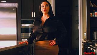 korina kova showing off her assets in this scene